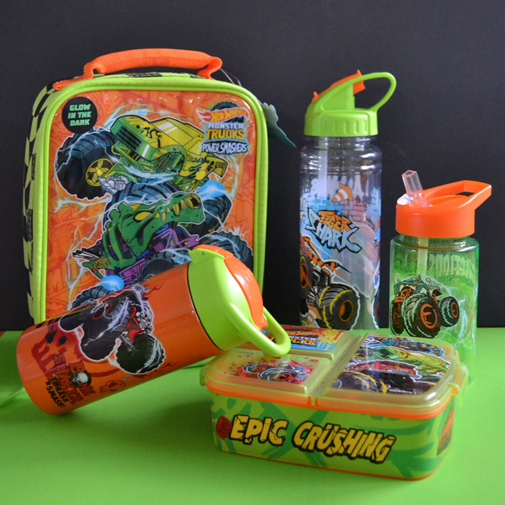 Hot Wheels Monster Trucks Insulated Lunch Bag