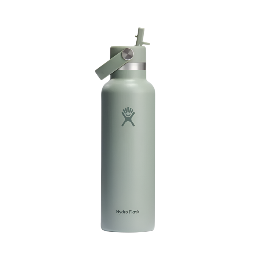 Hydro Flask Insulated Bottle 21oz/621ml Standard Flex Straw Cap - Agave