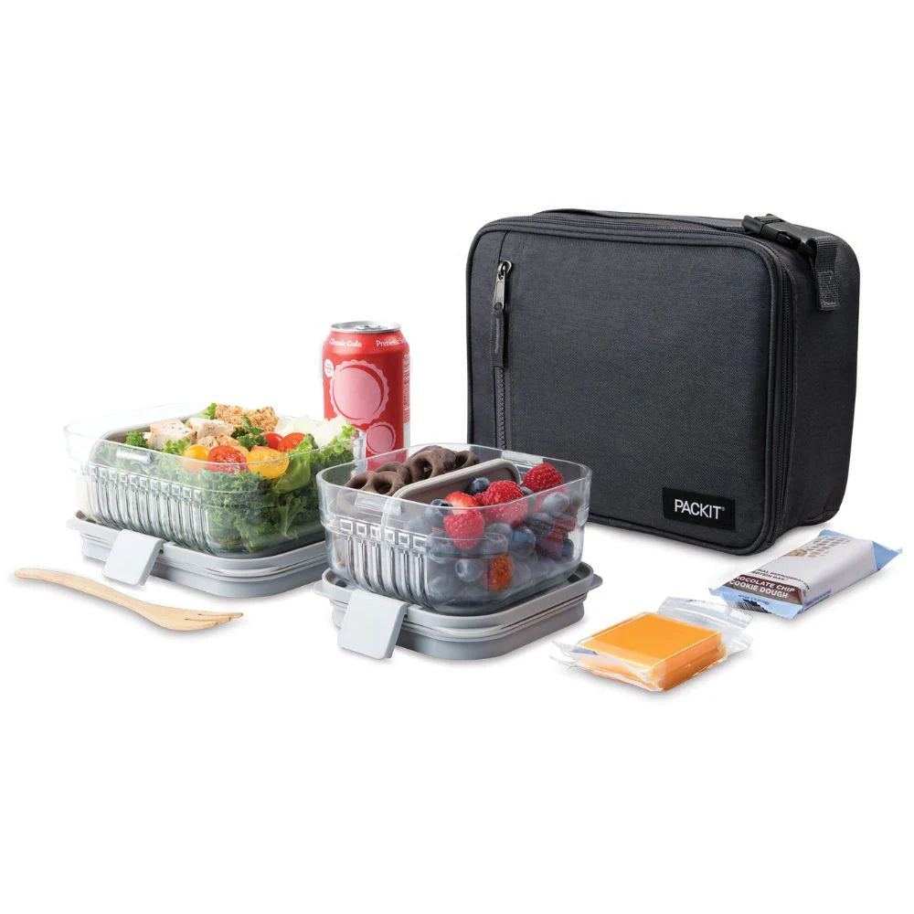 PackIt Freezable Classic Lunch Bag - Charcoal