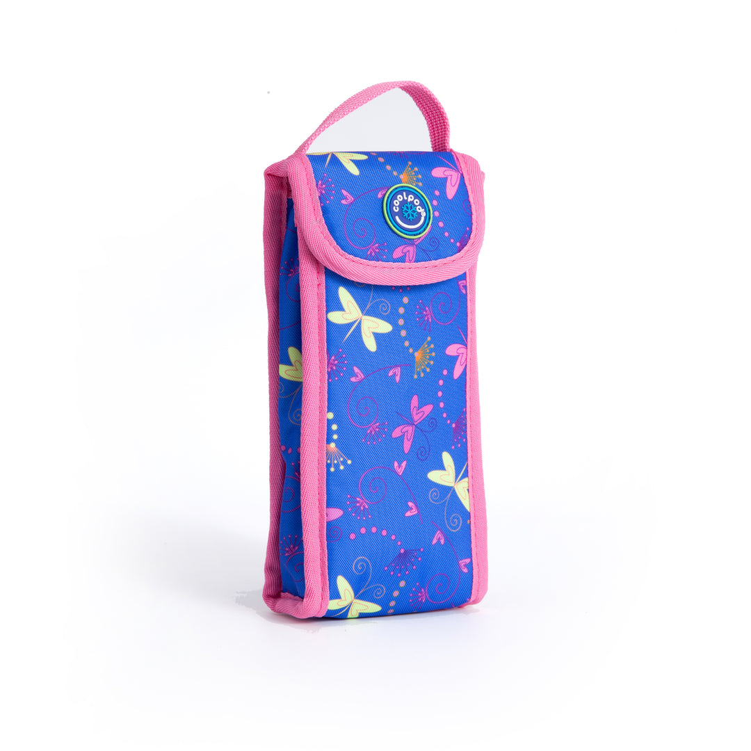CoolPod Freezable Yoghurt Insulated Squeeze Pouch - Butterflies