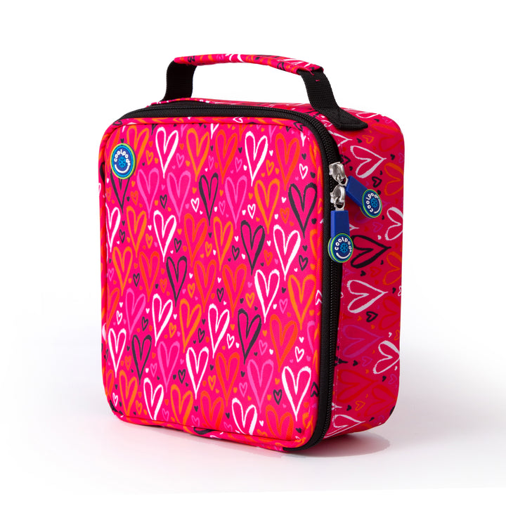 CoolPod Freezable Square Insulated Bag - Hearts
