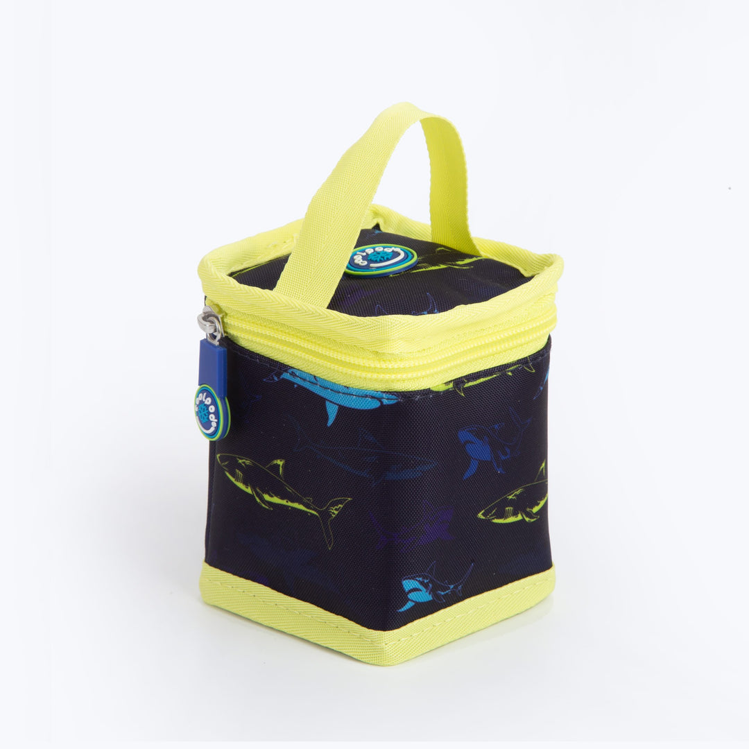 CoolPod Freezable Yoghurt Insulated Bag With Spoon - Sharks Yellow