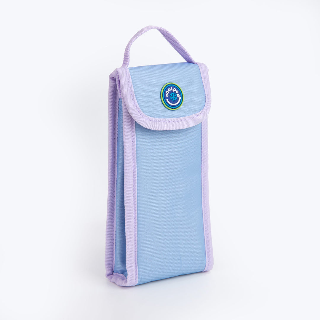 CoolPod Freezable Yoghurt Insulated Squeeze Pouch - Pastel Blue/Purple