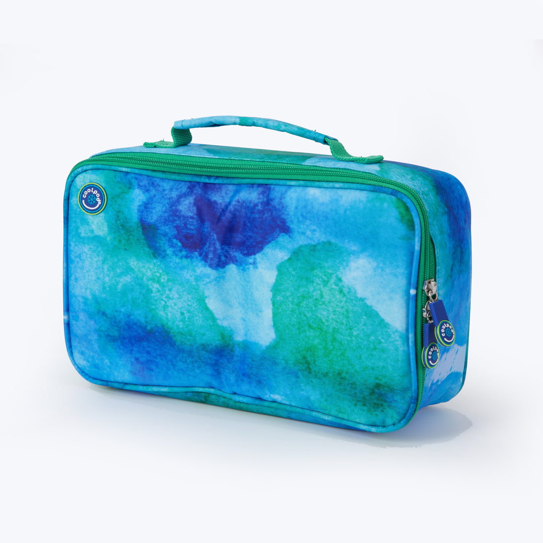 CoolPod Freezable EXTRA-LARGE Insulated Bag - Watercolour/Mint