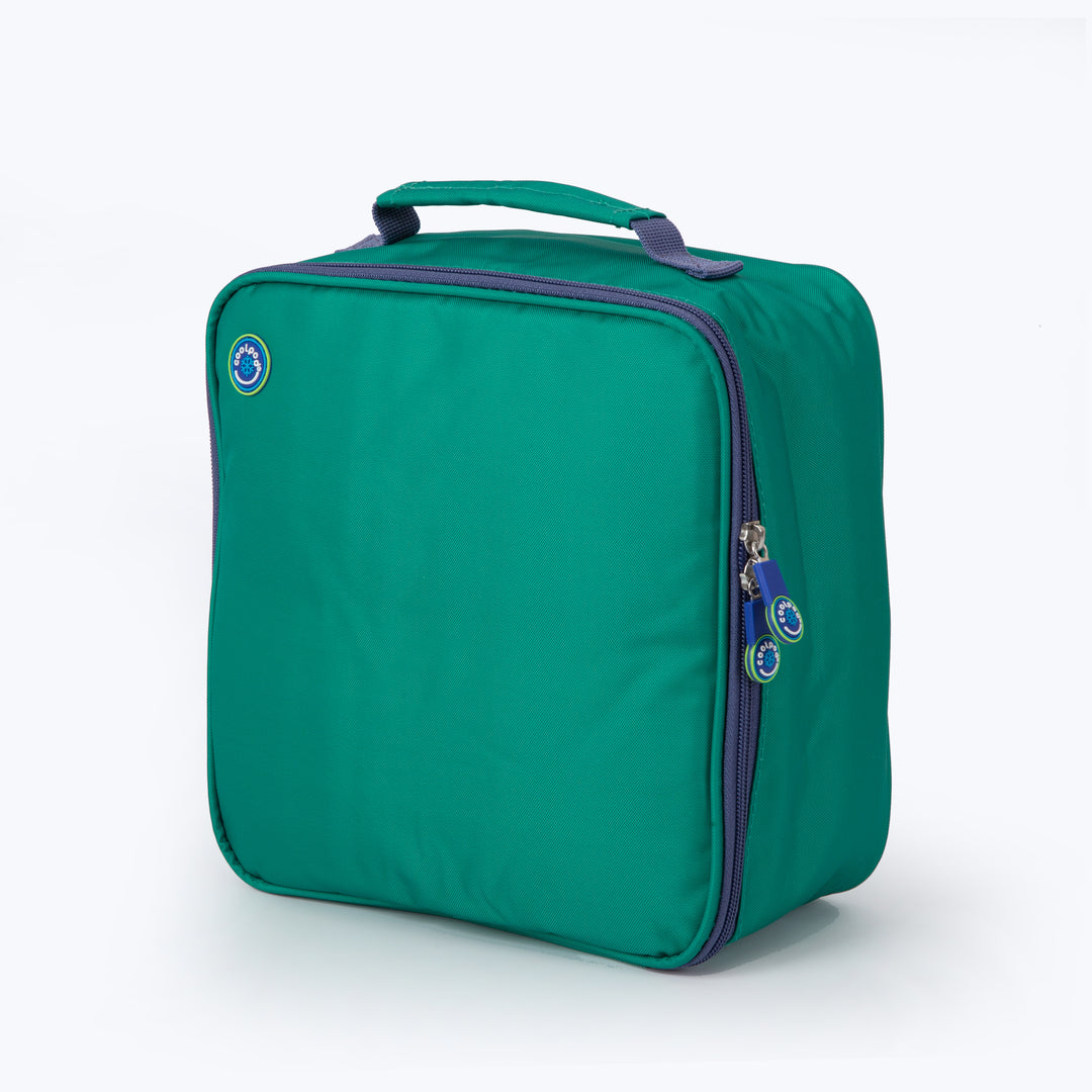 CoolPod Freezable LARGE Square Insulated Bag - Mint Green/Blue