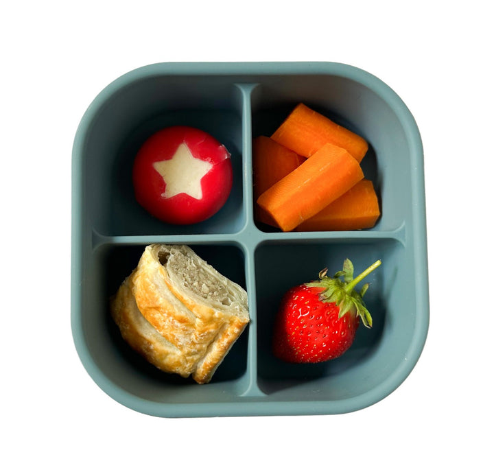 Pick Plates Silicone Snack Box - Blue