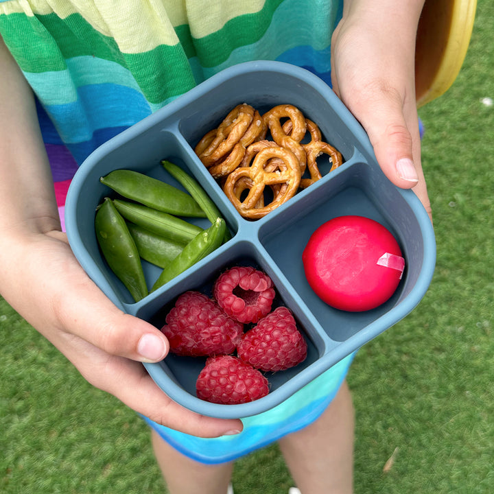 Pick Plates Silicone Snack Box - Blue