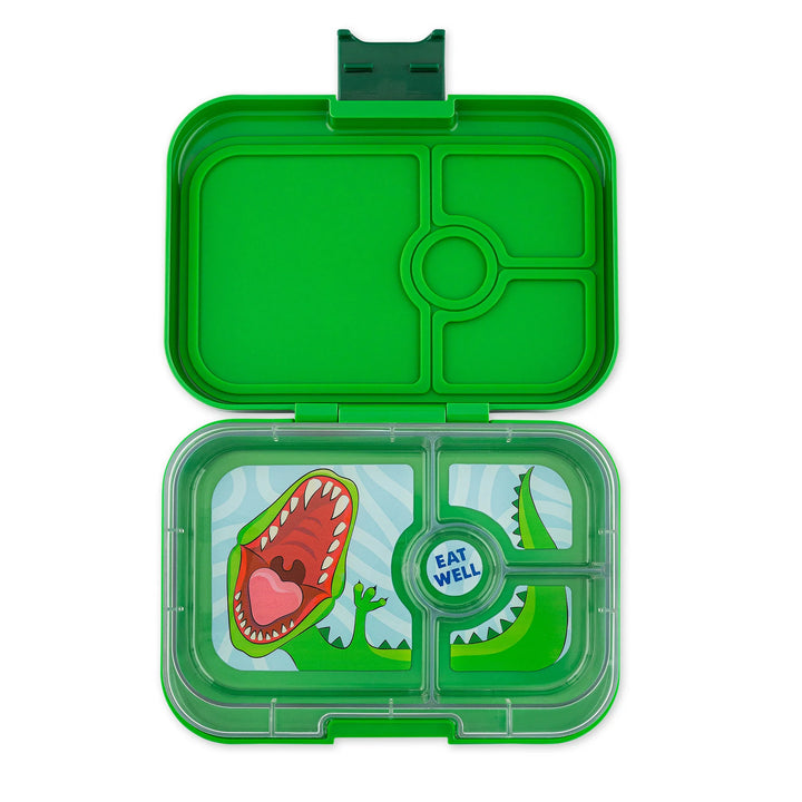 Yumbox Panino 4 Lunch Box - Jurassic Green - Dinosaur