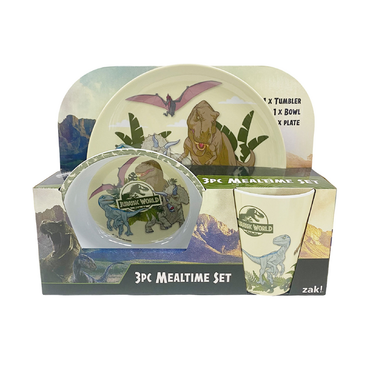 Jurassic World 3pc Mealtime Set