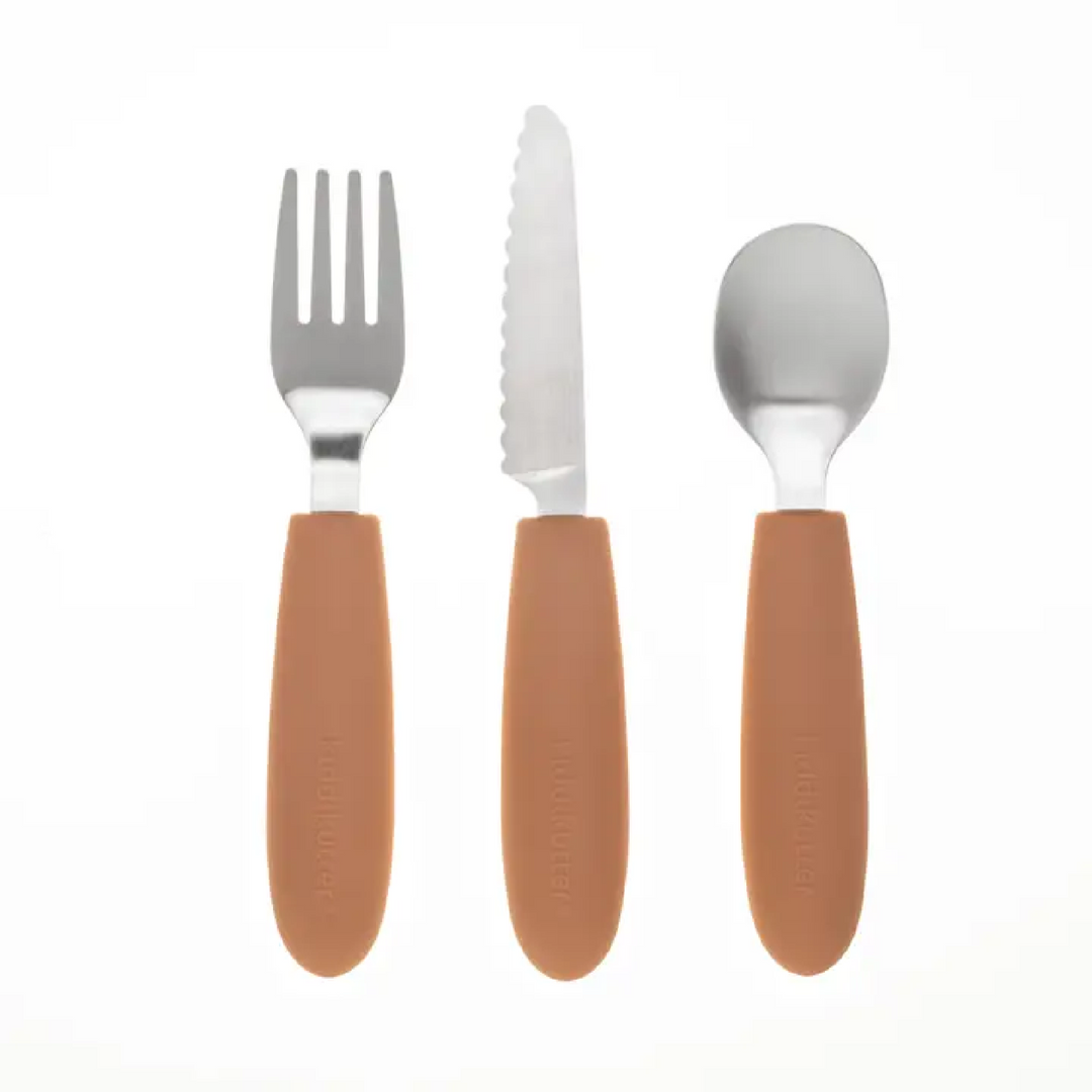 KiddiKutter Cutlery Set - Peach Fuzz