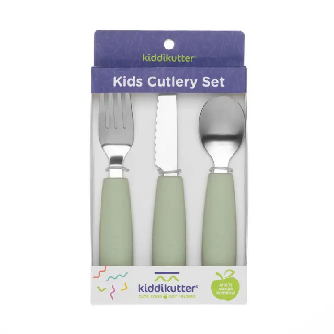 KiddiKutter Cutlery Set - Sage
