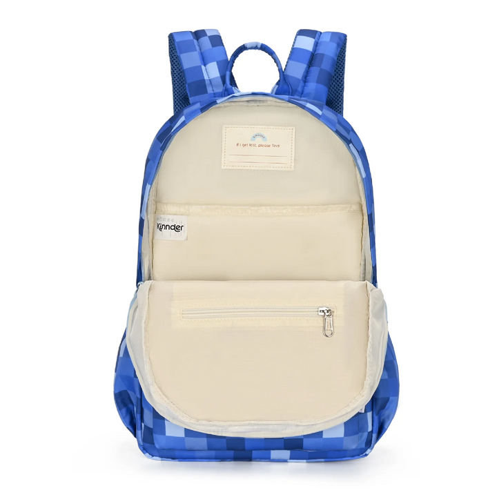 Kinnder Junior Kindy/School Backpack - Blue Pixel