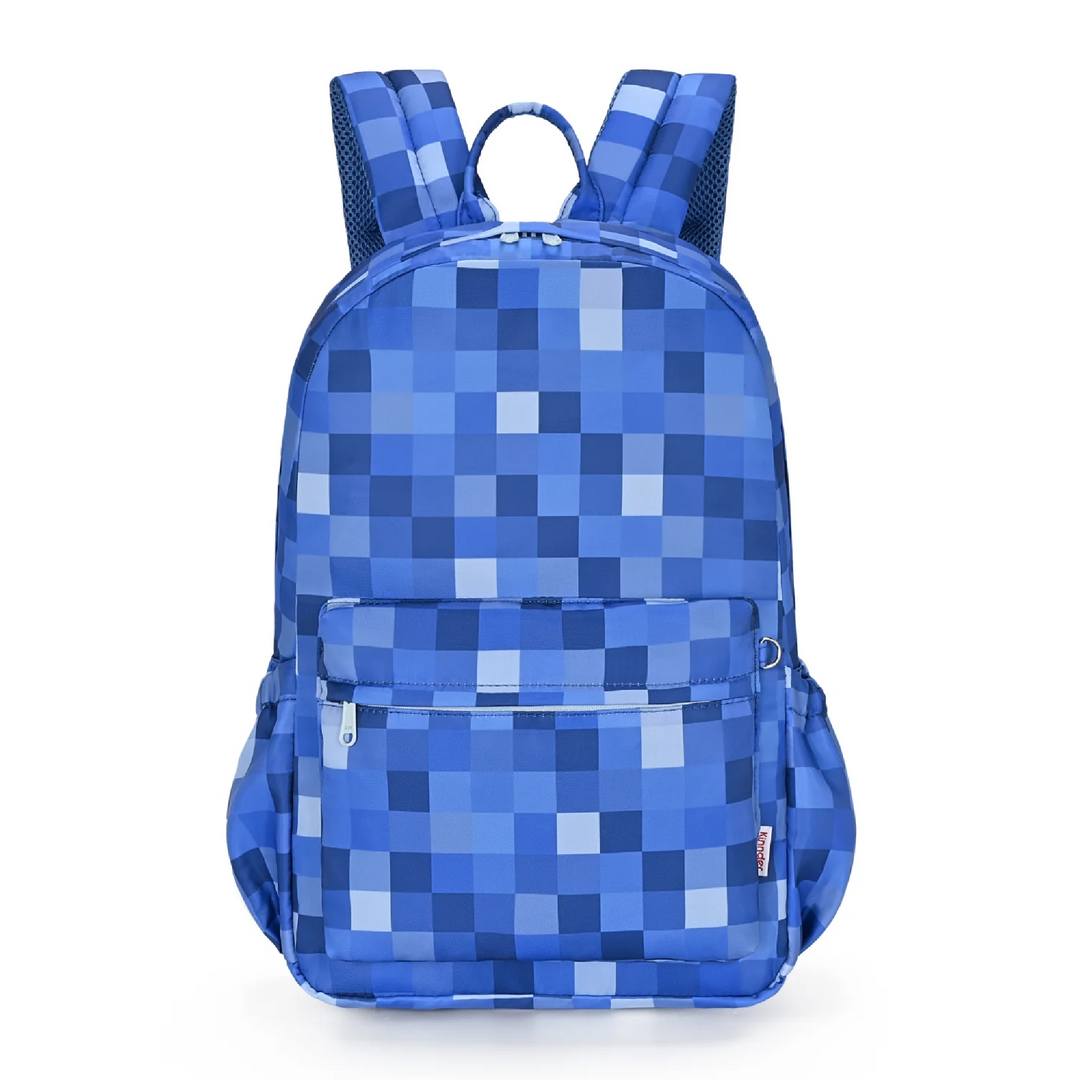 Kinnder Junior Kindy/School Backpack - Blue Pixel