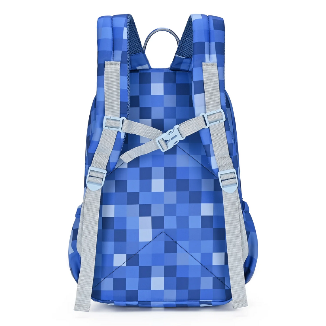 Kinnder Junior Kindy/School Backpack - Blue Pixel