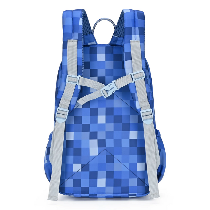 Kinnder Junior Kindy/School Backpack - Blue Pixel