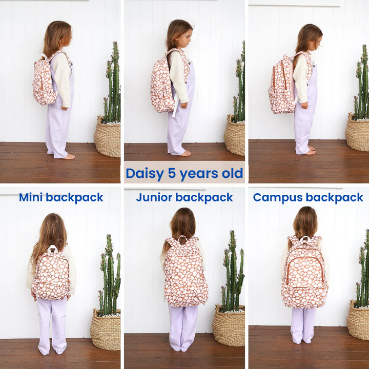 Kinnder Junior Kindy/School Backpack - Bloom Tan