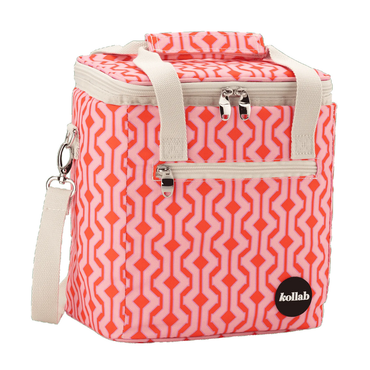 PRE-ORDER Kollab Mini Insulated Cooler Bag - Cherry Zig Zag