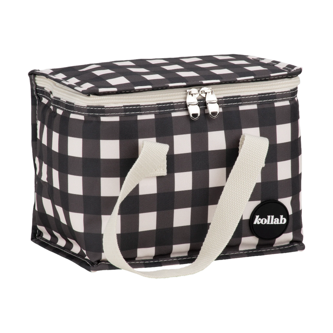 Kollab Insulated Lunch Bag - Black Check