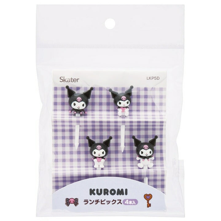 Kuromi Food Picks - 4pk