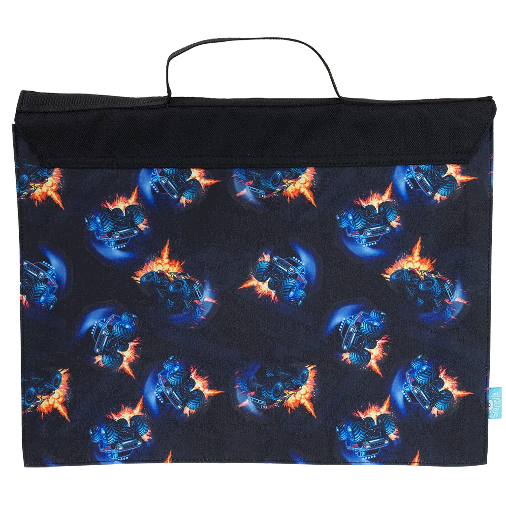 Spencil Library Bag - Monster Blaze