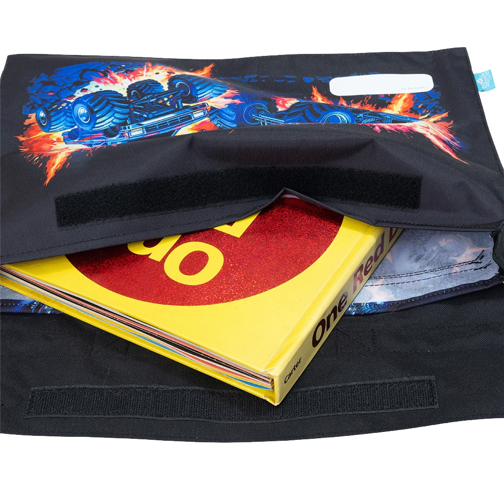 Spencil Library Bag - Monster Blaze