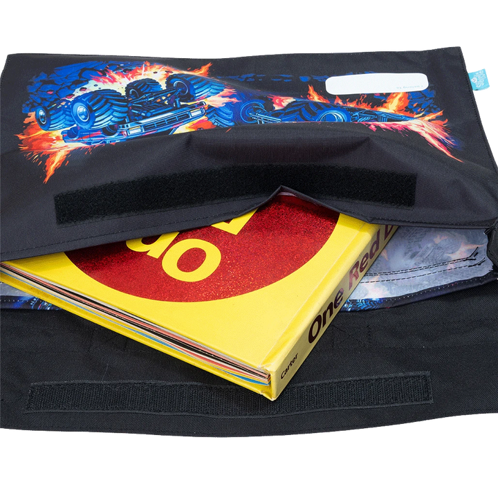 Spencil Library Bag - Monster Blaze