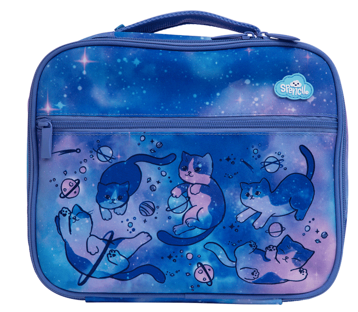 Spencil BIG Cooler Lunch Bag + Chill Pack - Cat-A-Cosmic