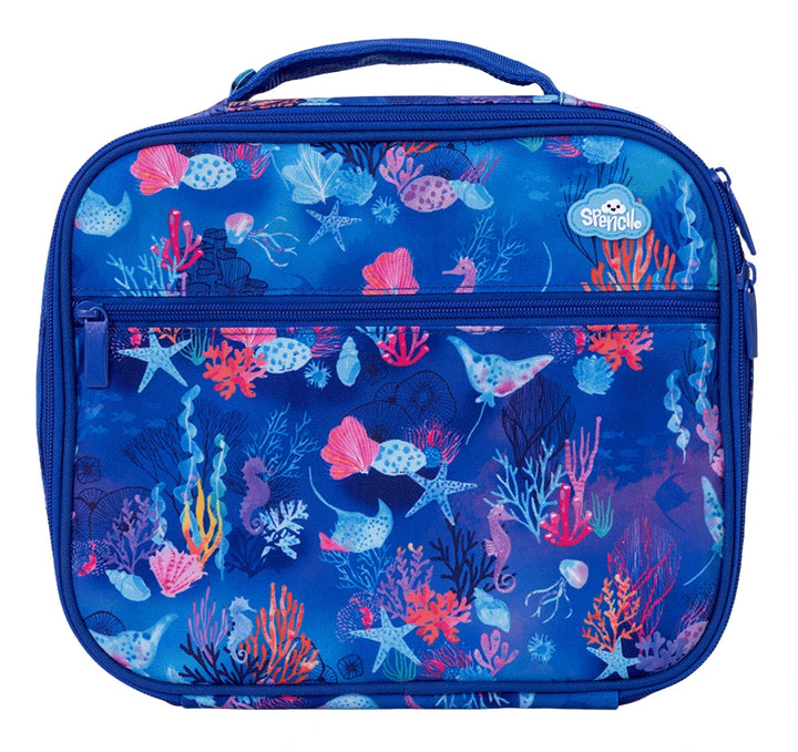 Spencil BIG Cooler Lunch Bag + Chill Pack - Coral Garden