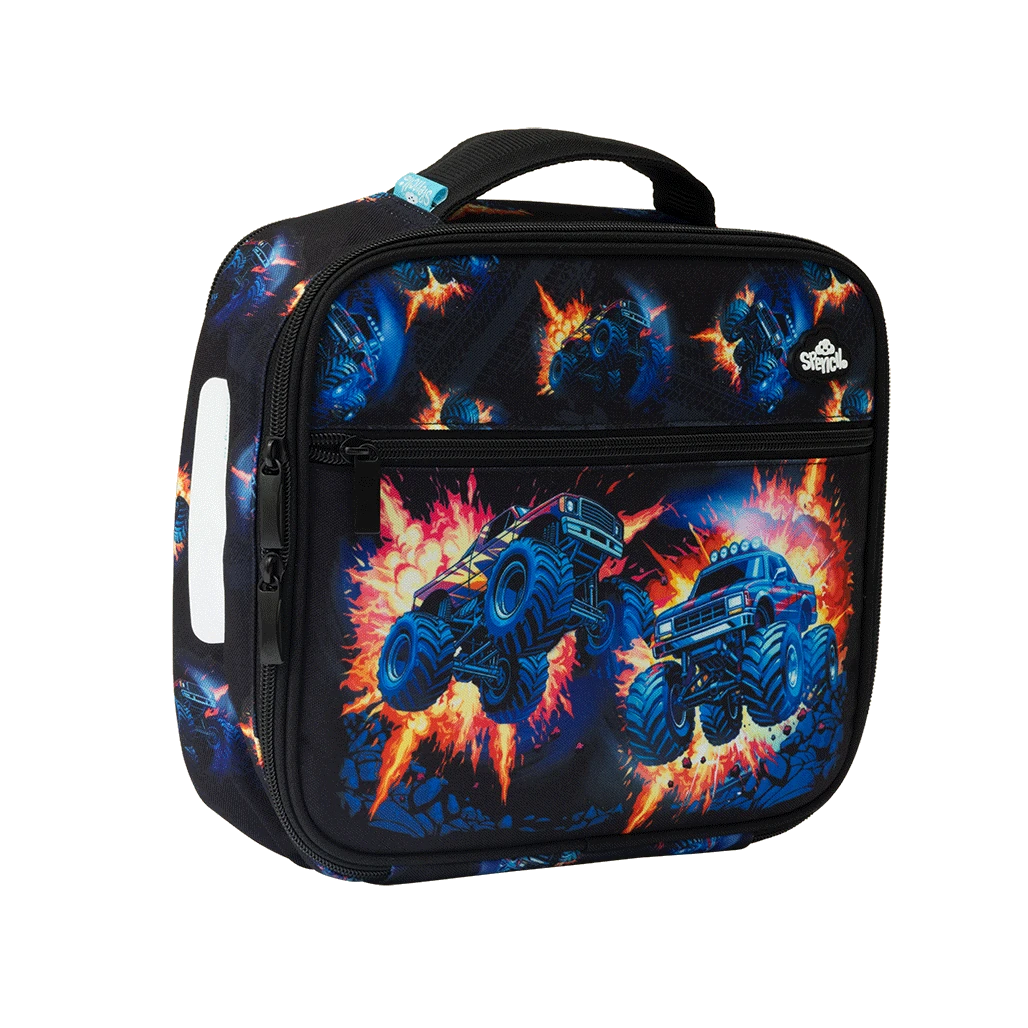 Spencil BIG Cooler Lunch Bag + Chill Pack - Monster Blaze