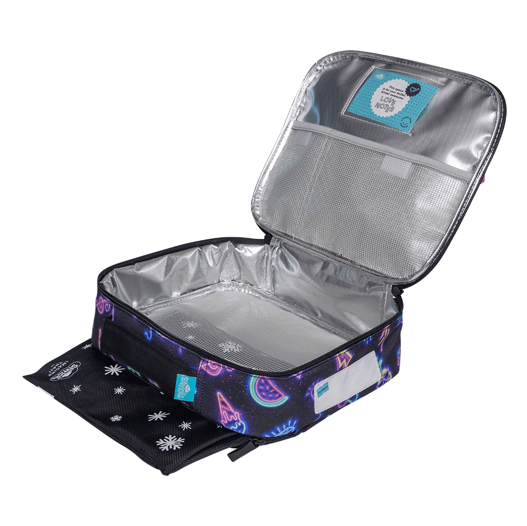 Spencil BIG Cooler Lunch Bag + Chill Pack - Neon Party