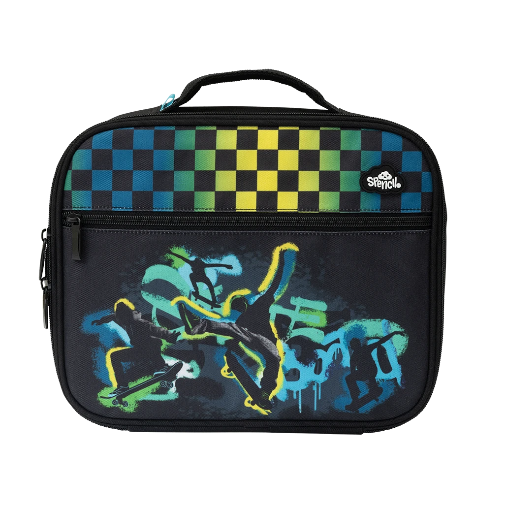 Spencil BIG Cooler Lunch Bag + Chill Pack - Skate Crew