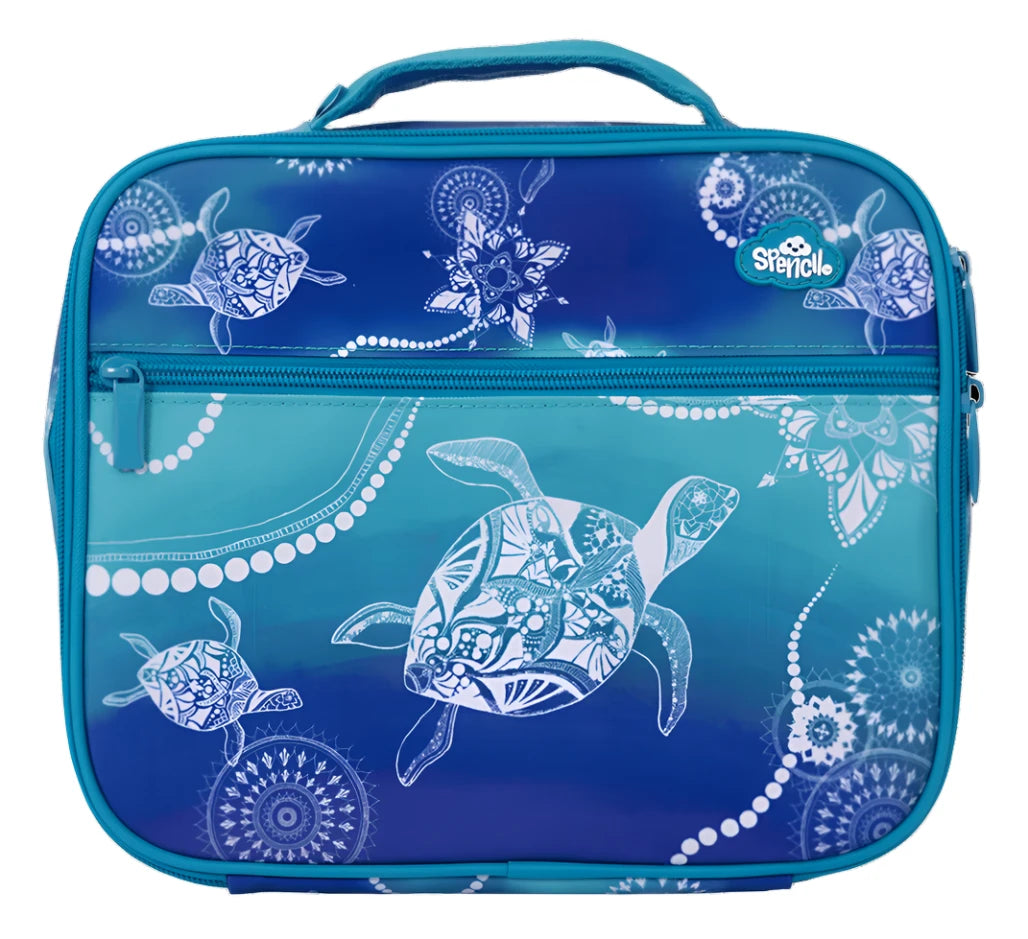 Spencil BIG Cooler Lunch Bag + Chill Pack - Turtle Of Life