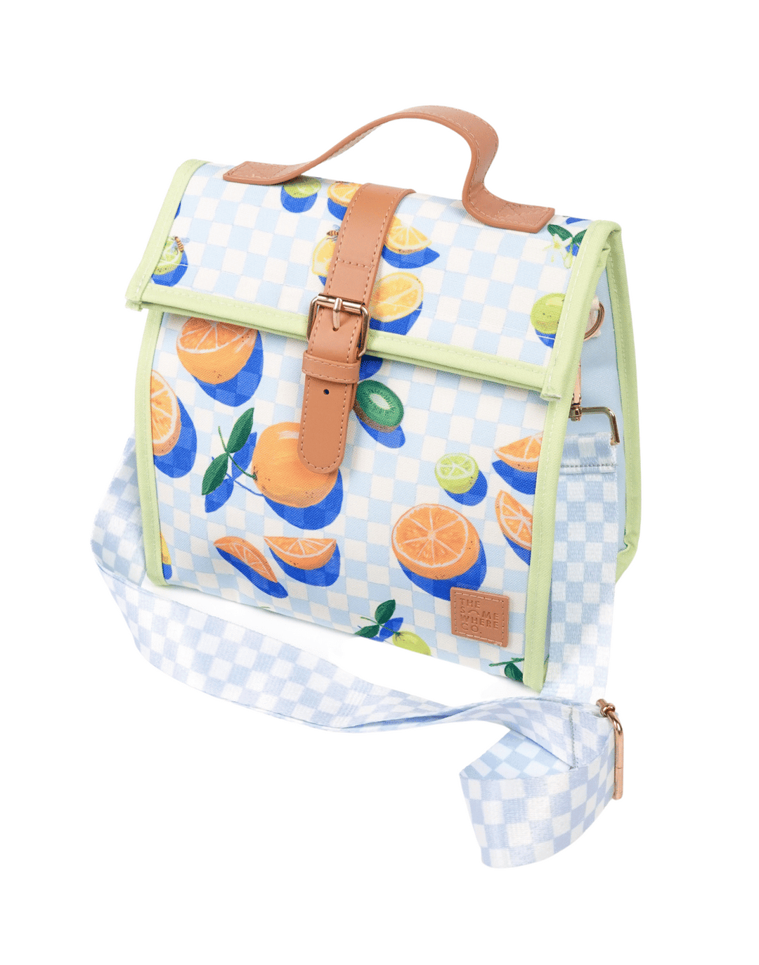 The Somewhere Co. Insulated Lunch Satchel - Sorrento Citrus