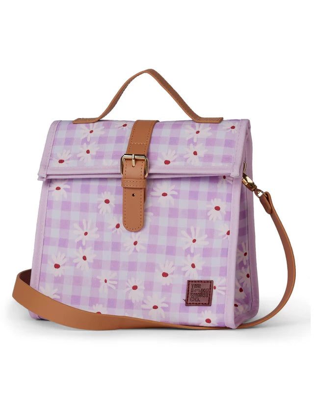 The Somewhere Co. Insulated Lunch Satchel - Daisy Fields