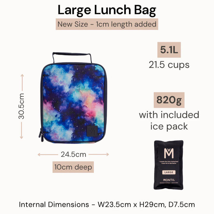 MontiiCo Large Insulated Lunch Bag - Meadow