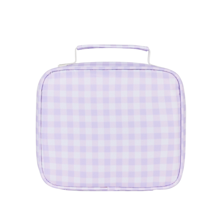 Kinnder MINI Insulated Lunch Bag - Lilac Gingham