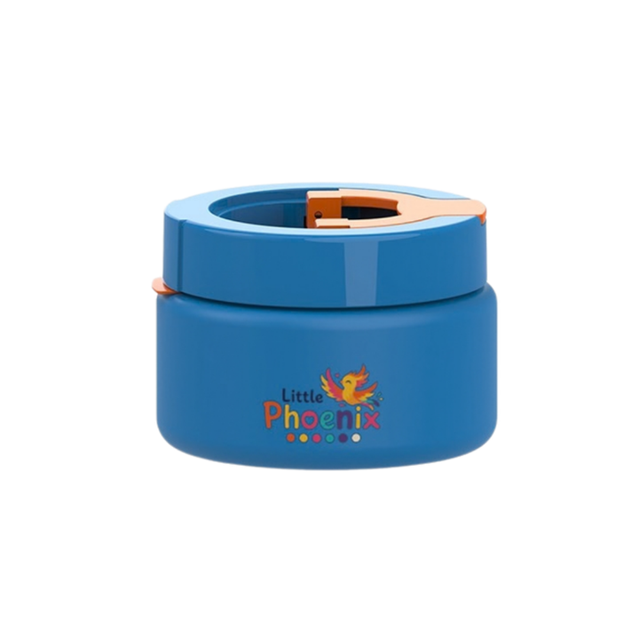 Little Phoenix Bento Lunch Box with Food Jar - Blue & Orange