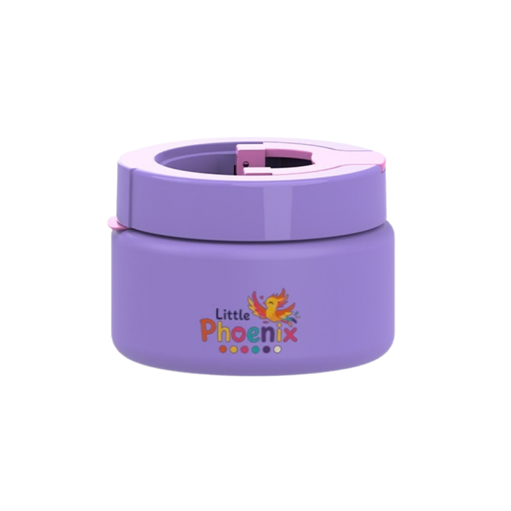 Little Phoenix Bento Lunch Box with Food Jar - Purple & Pink