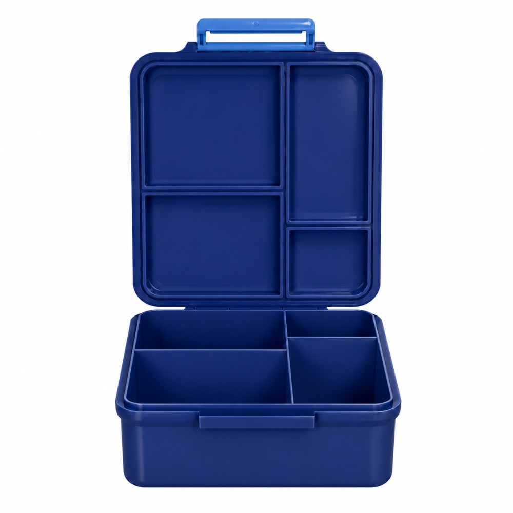 Little Phoenix Bento Lunch Box with Food Jar - Navy & Blue
