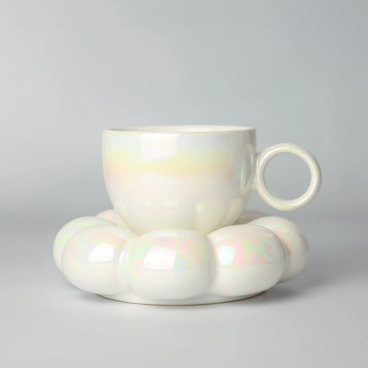 Sage & Cooper Lottie Mug & Saucer - Pearl