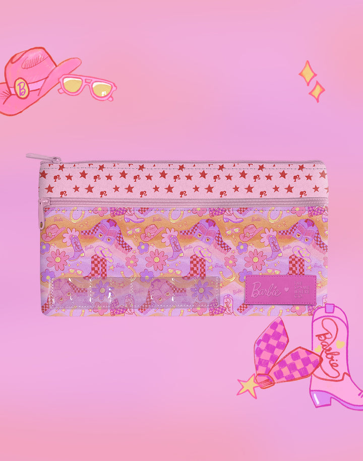 The Somewhere Co Mini ID Pencil Case - Barbie Rodeo