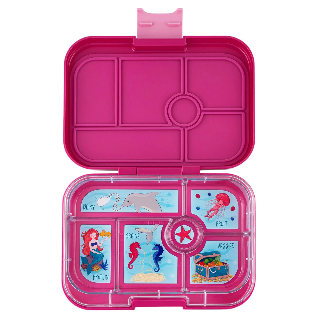 Yumbox Original 6 Lunch Box - Malibu Purple - Mermaid