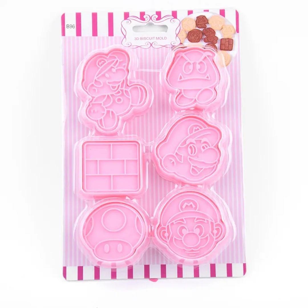 Mum Made Yum Cookie Mould Cutter Set - Mario