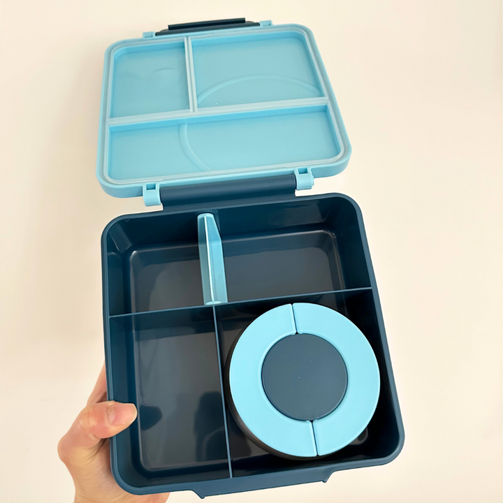 Mum Made Yum Maxi Bento Lunch Box + Food Jar - Blue