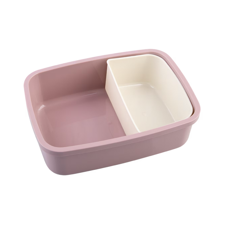 Melii Luxe Bento Box - Pink & Ivory - 880mL - 2 Compartments