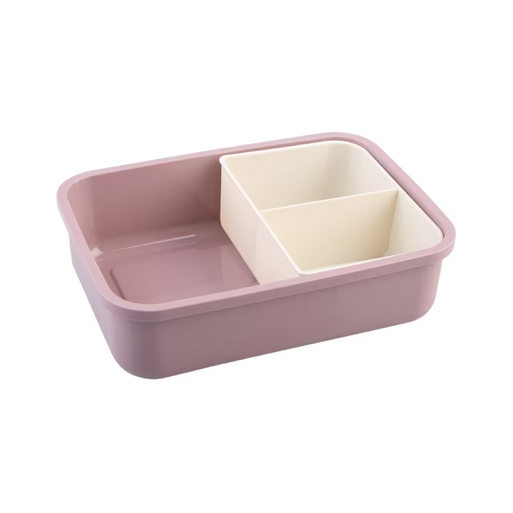 Melii Luxe Bento Box - Pink & Ivory - 1.25L - 3 Compartments