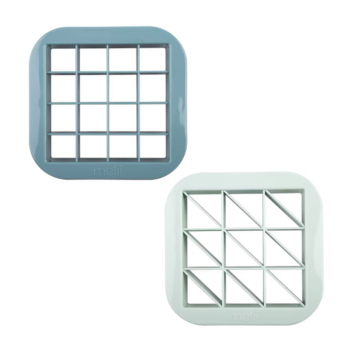 Melii Luxe Bite Size Sandwich Cutters - Set of 2 - Blue & Mint
