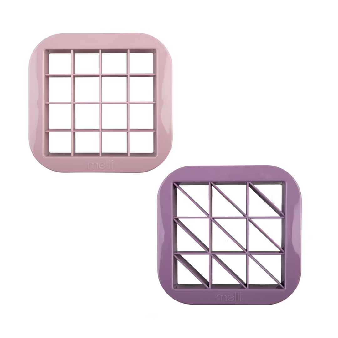 Melii Luxe Bite Size Sandwich Cutters - Set of 2 - Pink & Purple