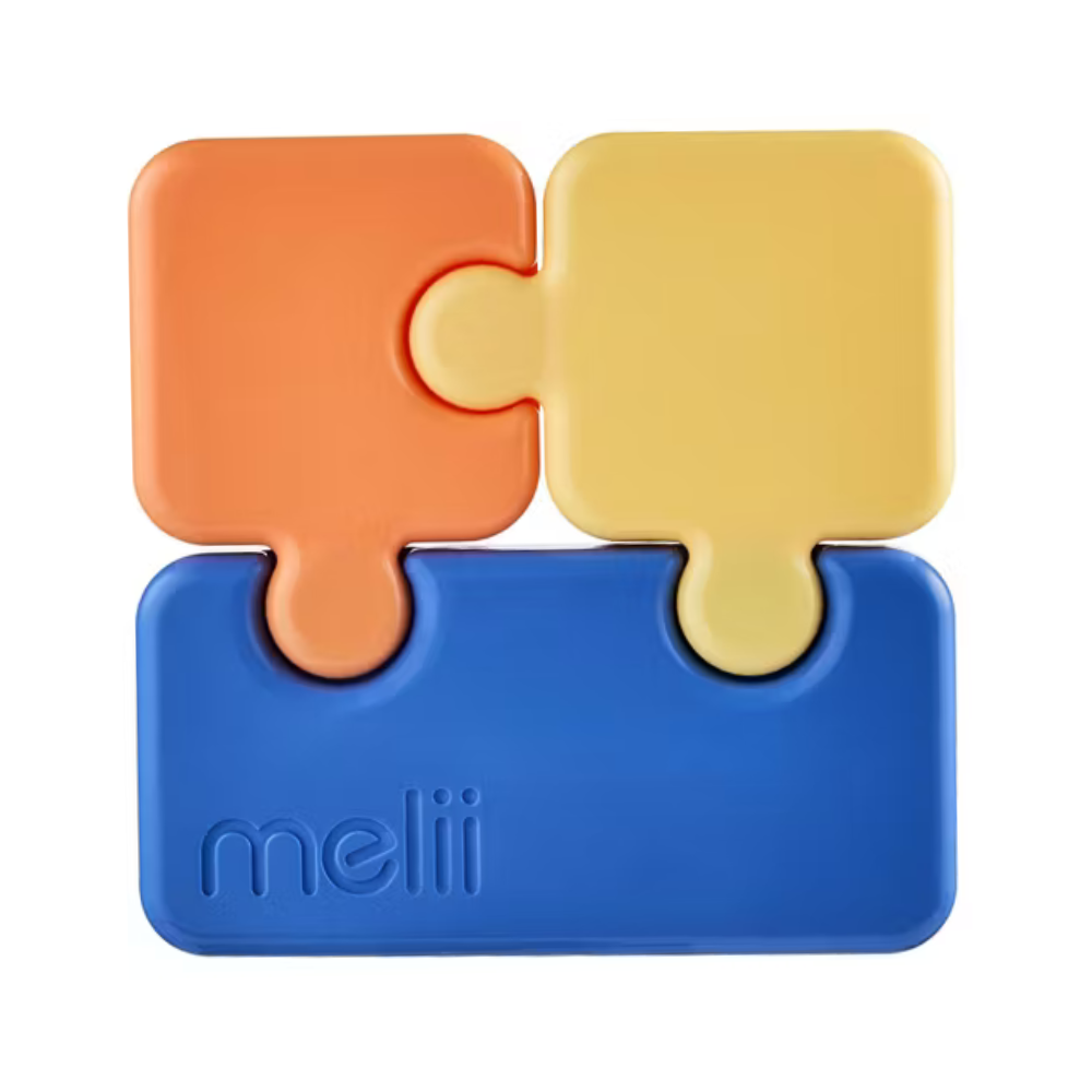 Melii Puzzle Bento Box - Orange, Yellow, Blue