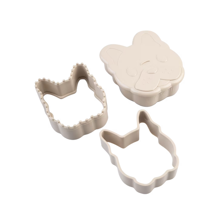 Melii Luxe 3-in-1 Sandwich Cutters - Set of 2 - Dinosaur & Bulldog